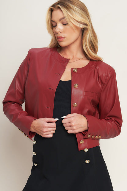 TACTICAL GRACE LEATHER JACKET