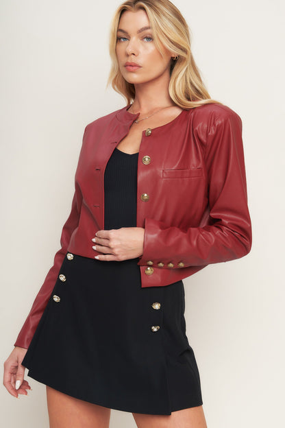 TACTICAL GRACE LEATHER JACKET