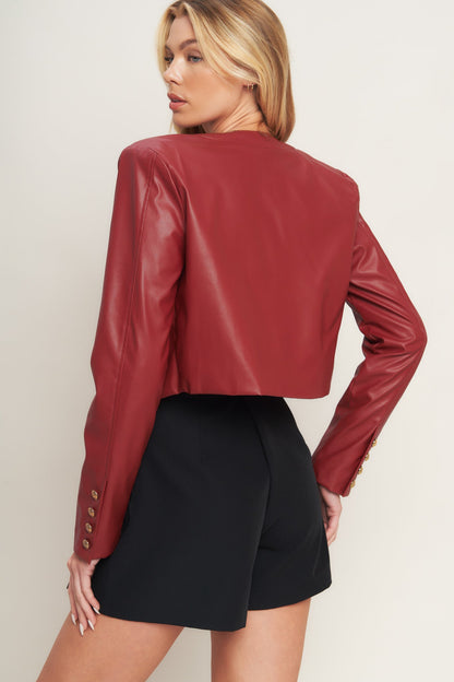 TACTICAL GRACE LEATHER JACKET