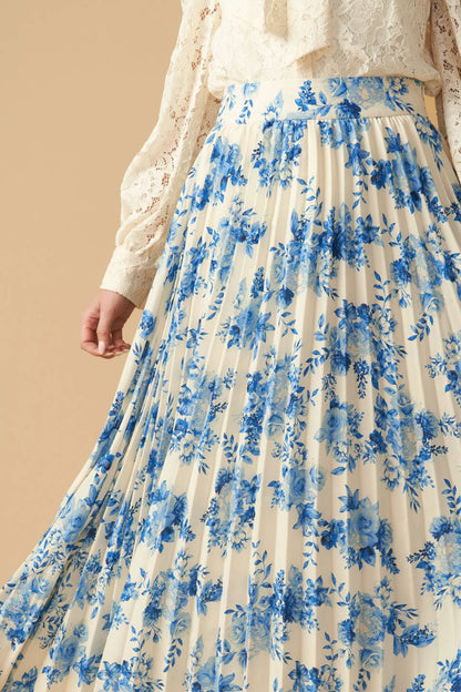 STARS IN MY HEART WOVEN MIDI SKIRT