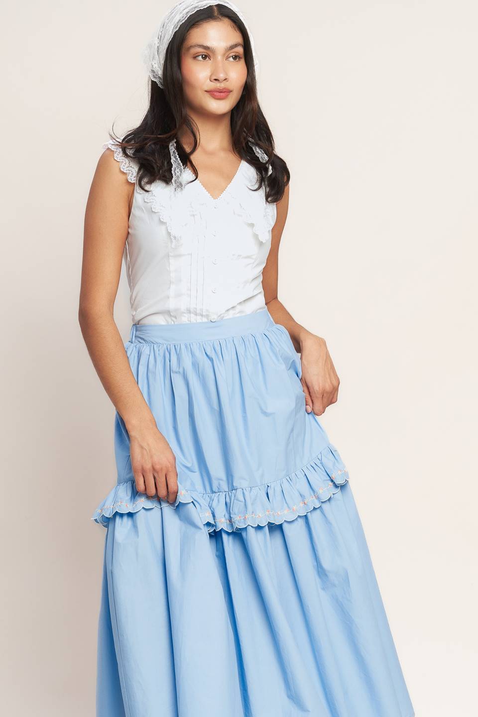 YOU’RE GOING TO LOVE WOVEN MIDI SKIRT