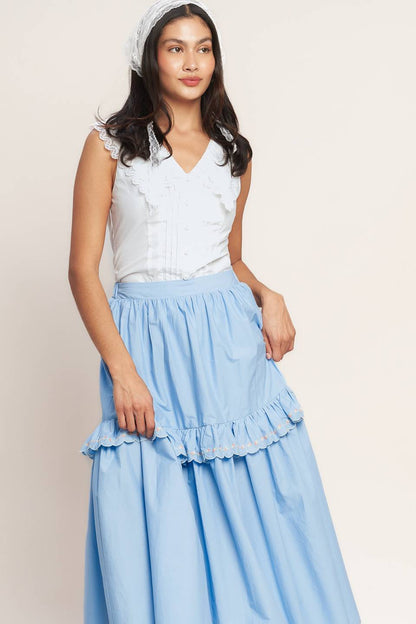 YOU’RE GOING TO LOVE WOVEN MIDI SKIRT