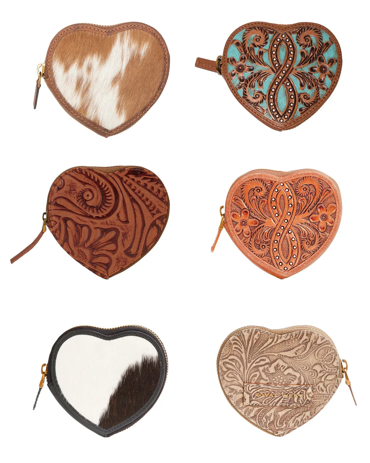 Loyal West Cupid Coin Pouch Handtooled Leather