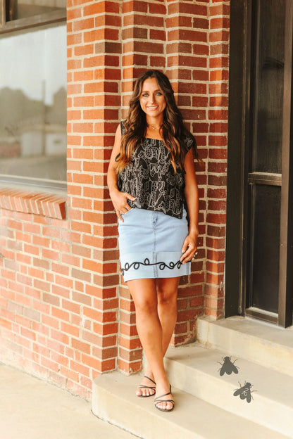 The Howdy Hemline Skirt