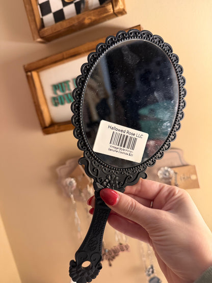 Cowhide Vintage Style Mirror
