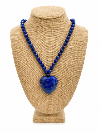 Royal Heart Lapis Necklace