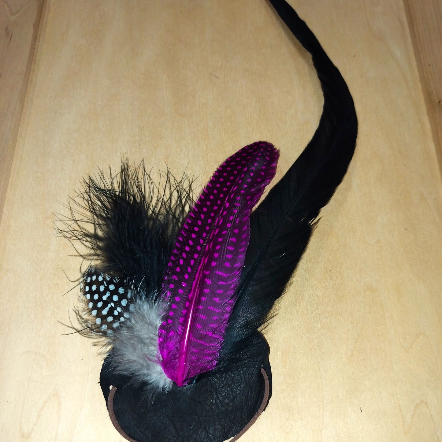 **Boho Western Hat w/ Choice of Feather Hat Band-Brown 982d