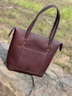 Custom Leather Zippered Purse