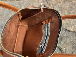 Custom Leather Zippered Purse