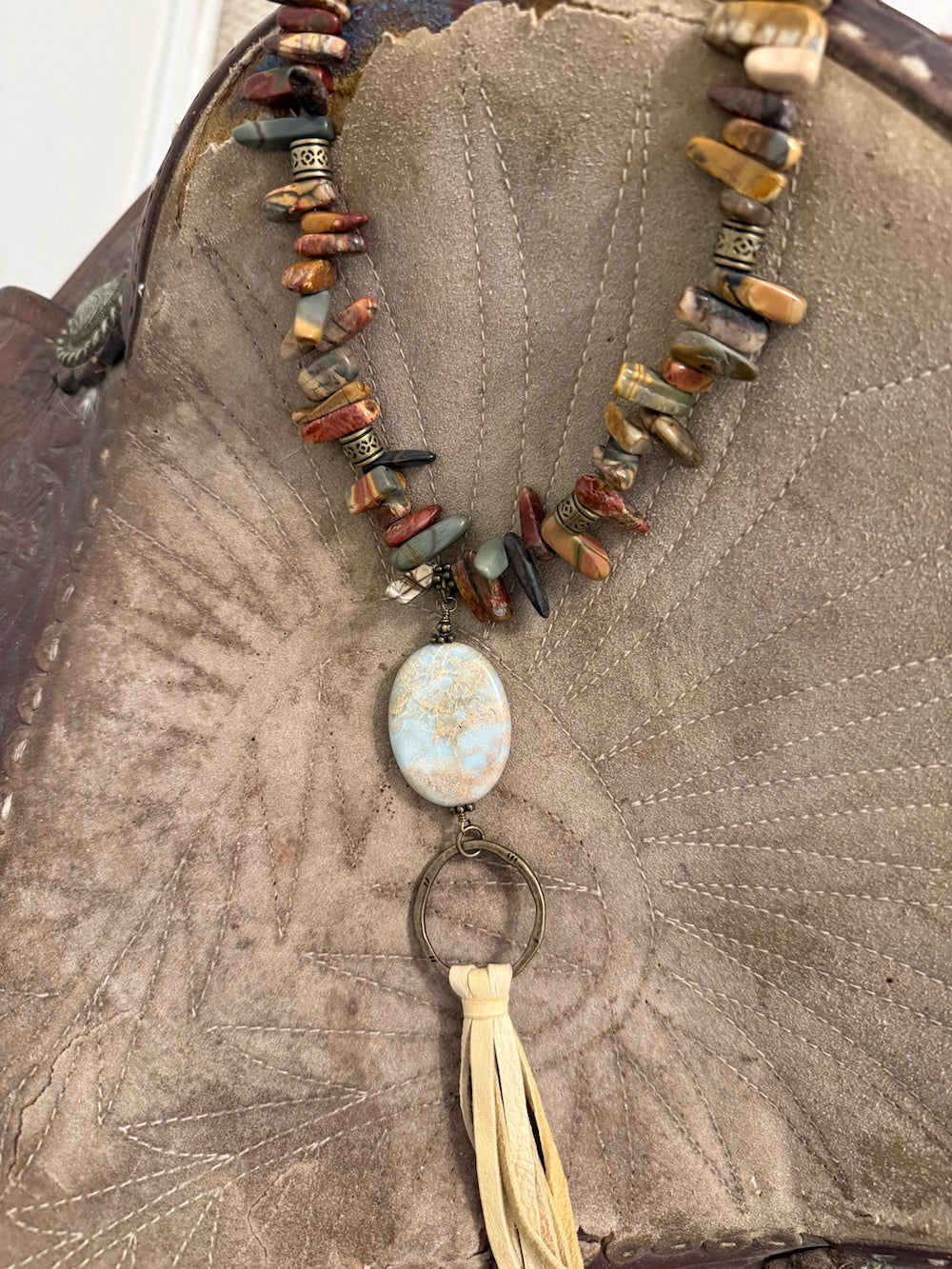 Painted Desert Picasso Jasper Necklace