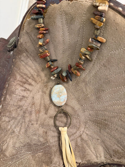 Painted Desert Picasso Jasper Necklace