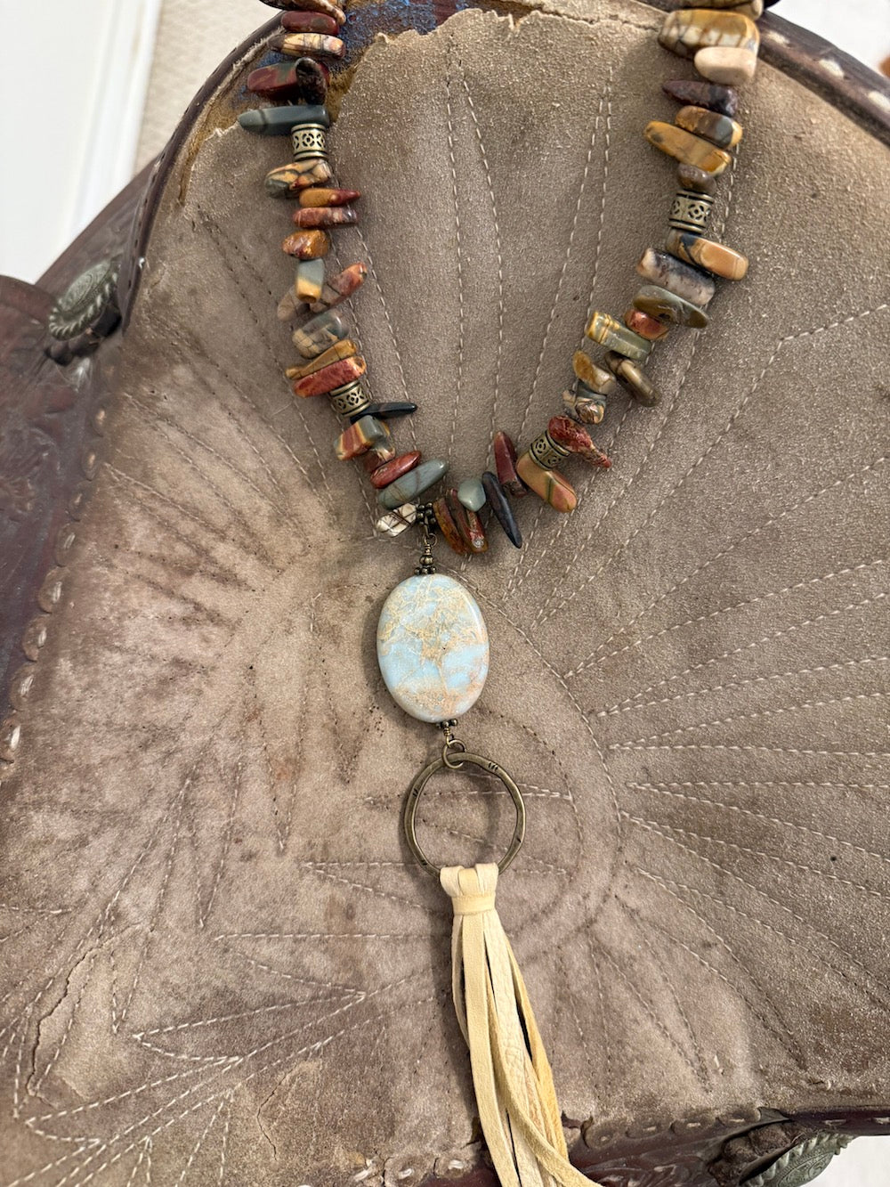 Painted Desert Picasso Jasper Necklace