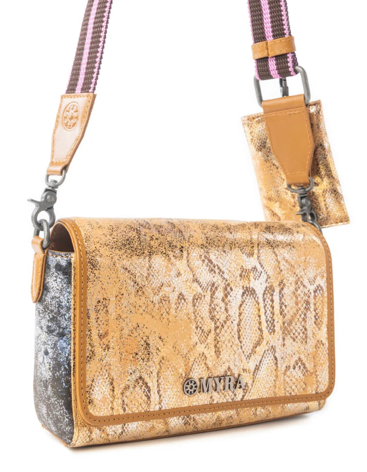 Myra: Elysian Charm Leather Shoulder Bag