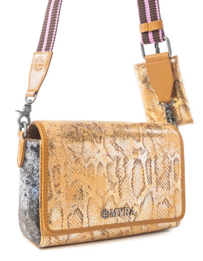 Myra: Elysian Charm Leather Shoulder Bag