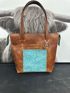Custom Leather Zippered Purse
