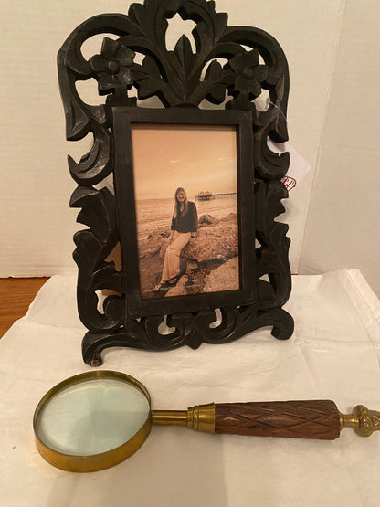 Gothic Black Filigree Ornate Photo Frame