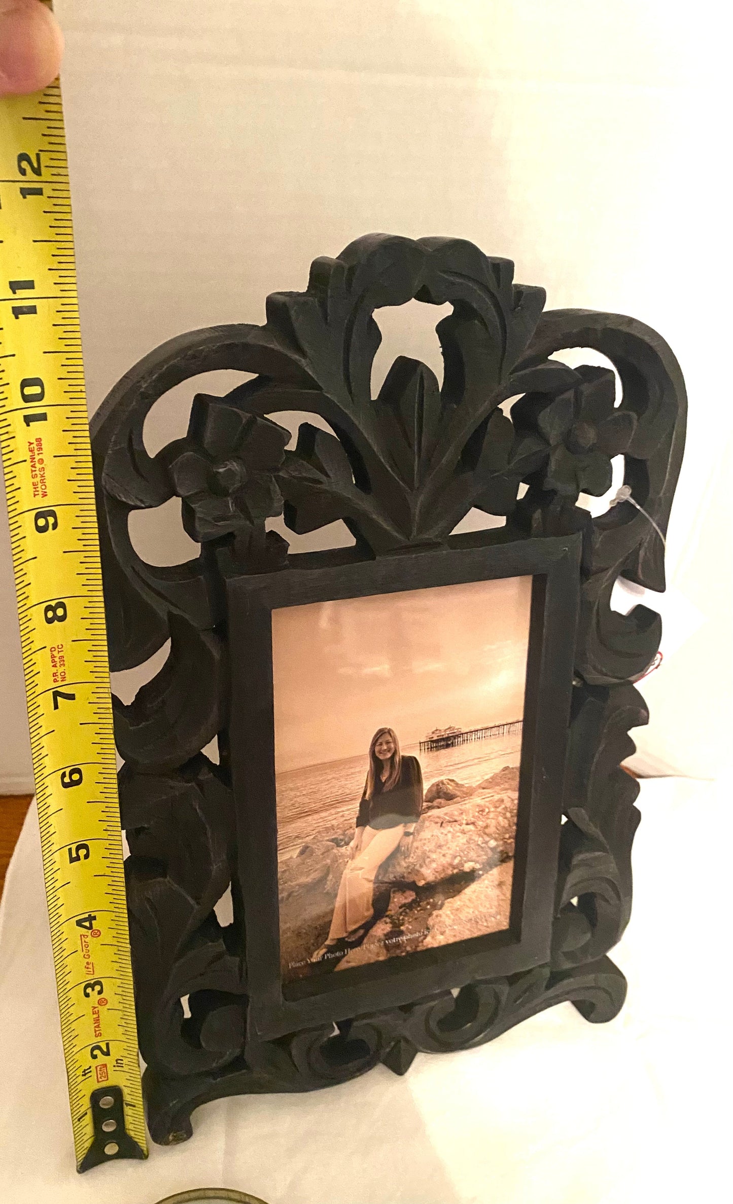 Gothic Black Filigree Ornate Photo Frame