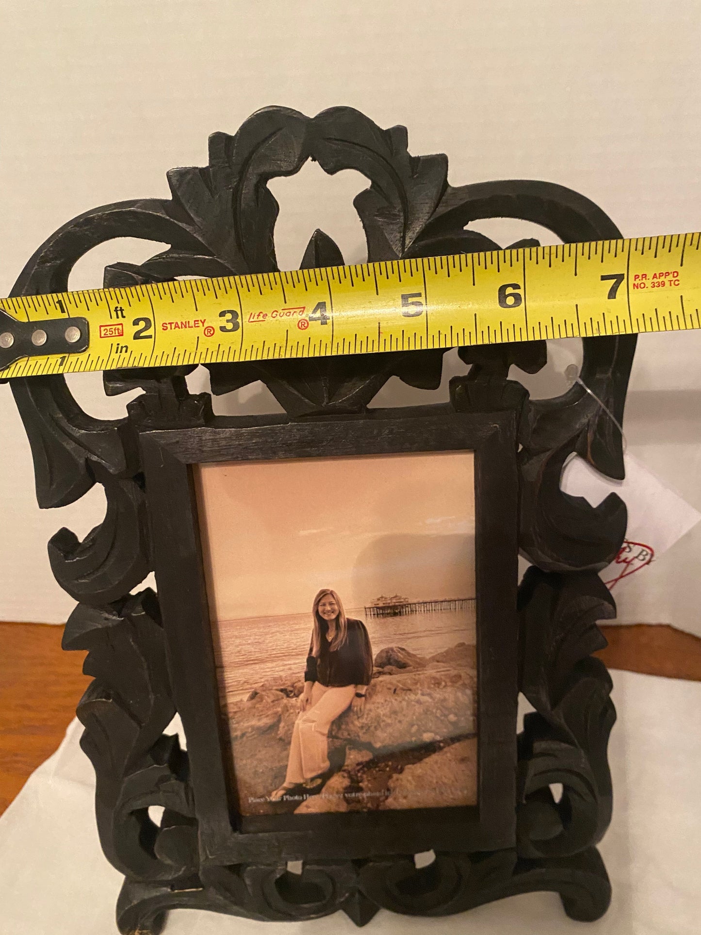 Gothic Black Filigree Ornate Photo Frame
