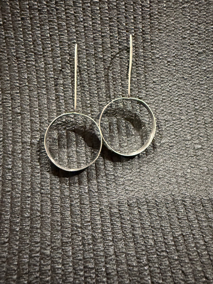 Sterling Silver Hoops | Minimalist Silver Earrings