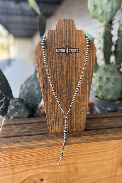 DS Lariat Pearls Necklace