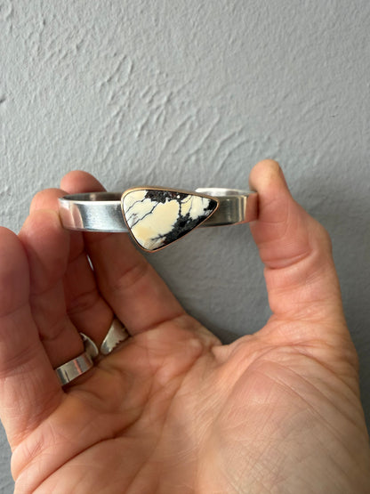 Sterling Silver Stamped Cuff Bracelet | BE STILL Rectangle Cuff | Stand Collection