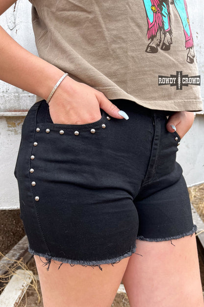 DS BLACK- Shenandoah Stud Shorts