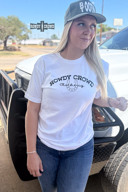 DS WHITE Rowdy Crowd Promo Tee