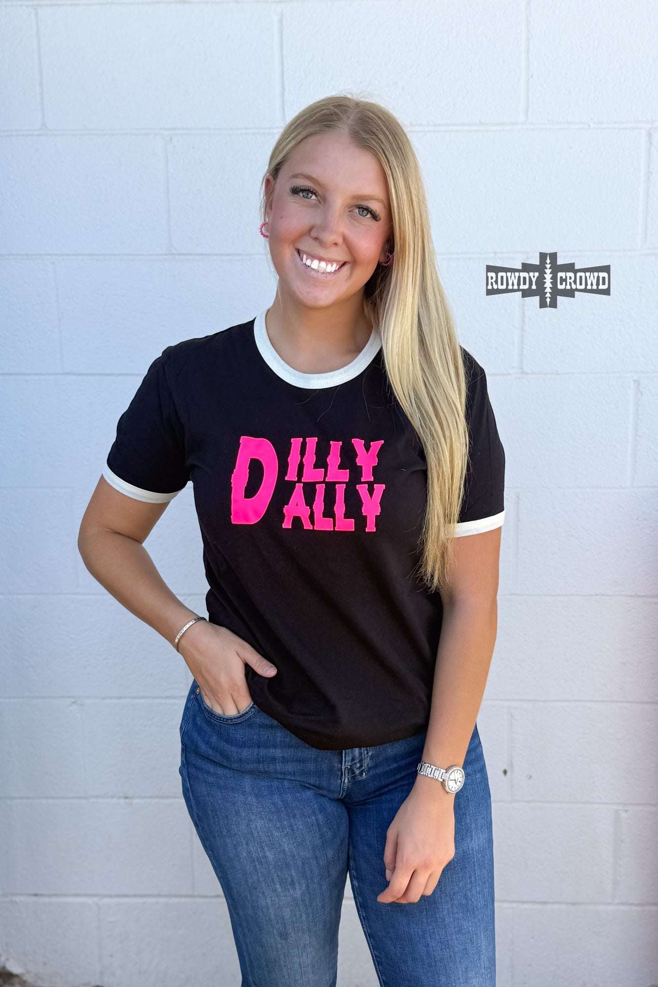 DS Dilly Dally Ringer Tee