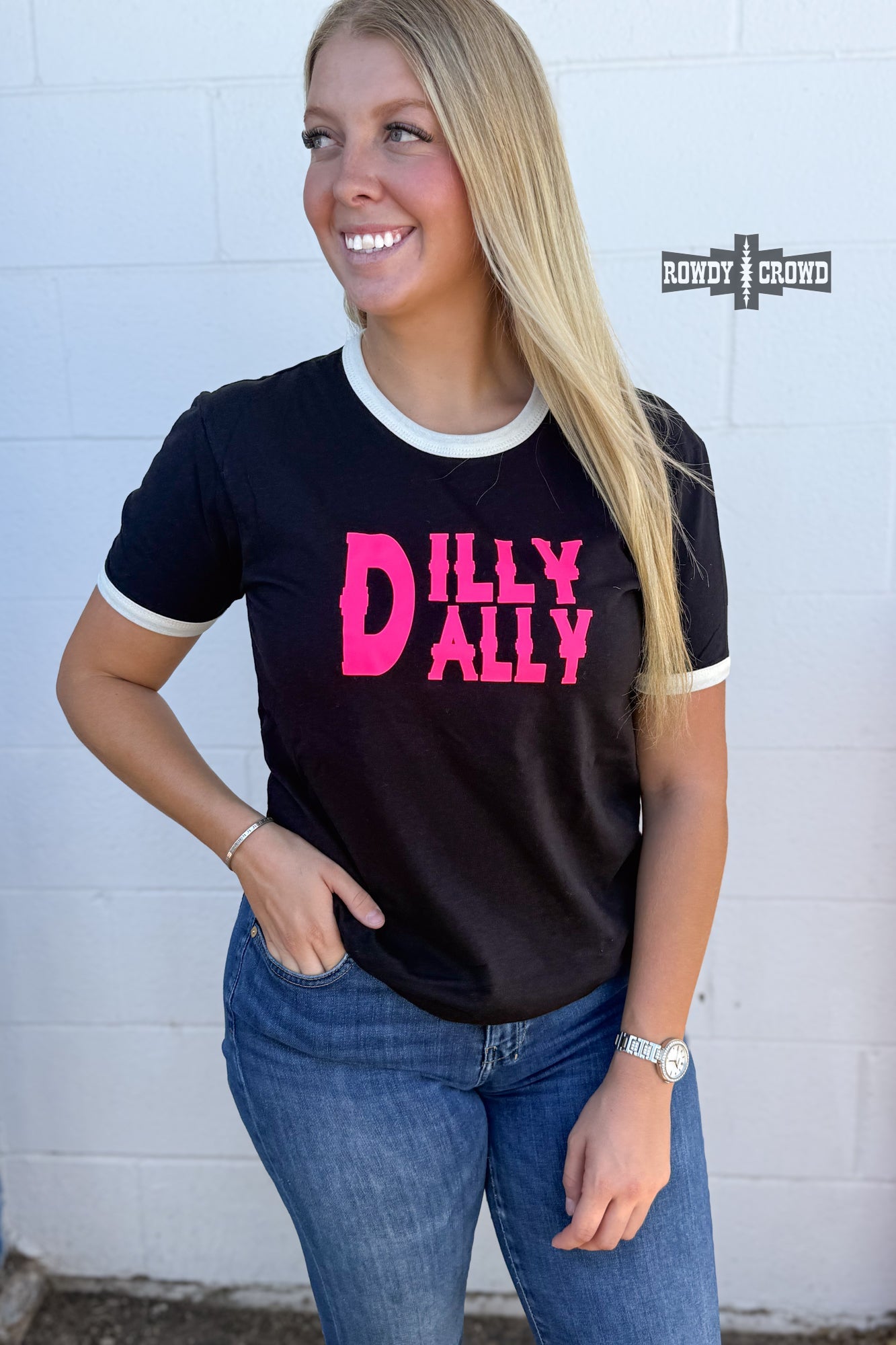 DS Dilly Dally Ringer Tee