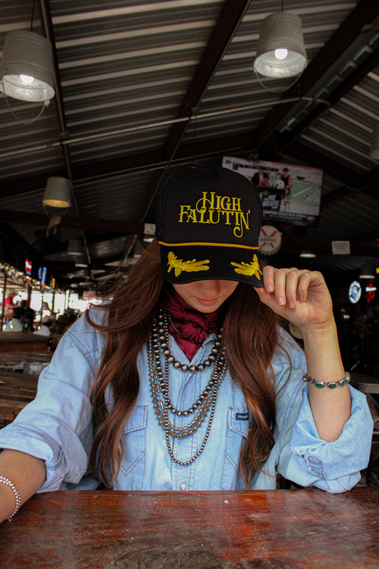 HIGH FALUTIN' TRUCKER HAT