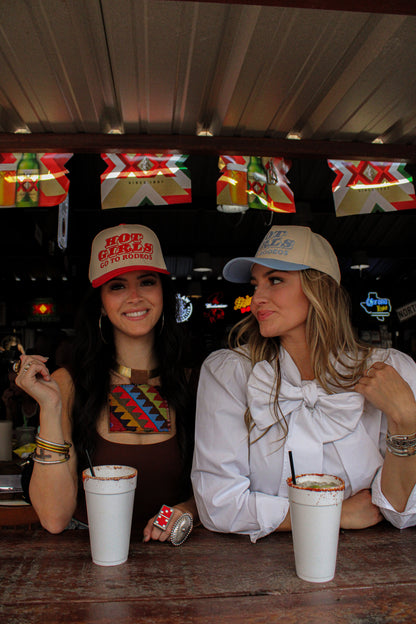 HOT GIRLS GO TO THE RODEO CANVAS CAP