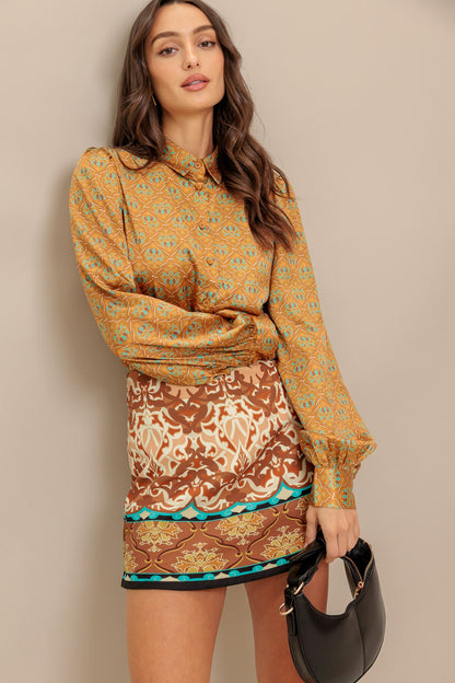 MOROCCAN MUSE WOVEN SKORT