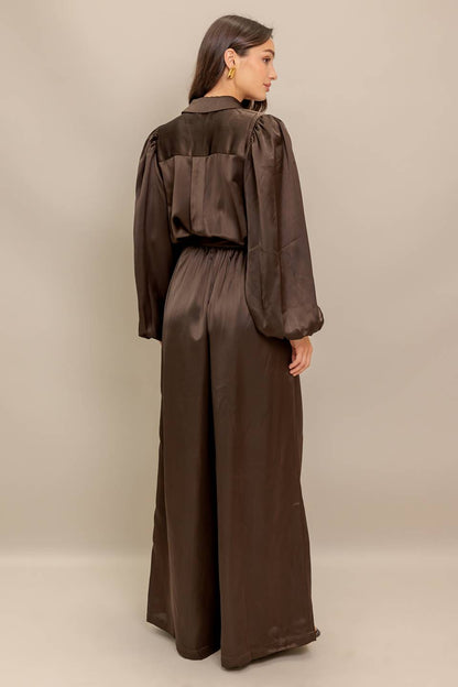 SUGAR BROWNIE WOVEN JUMPSUIT