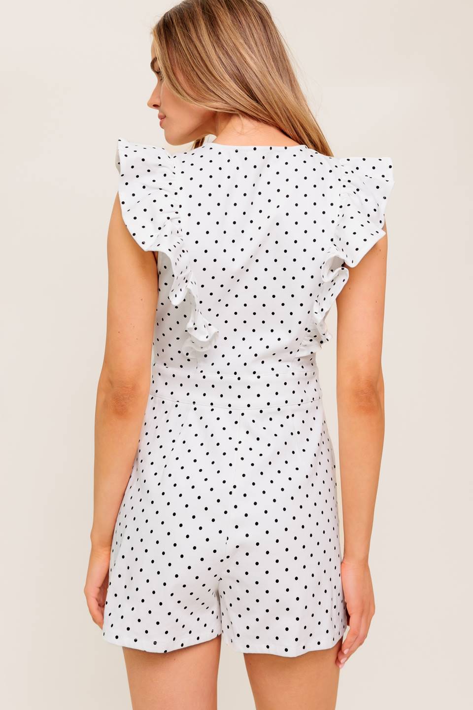 SUNNY MOOD WOVEN ROMPER