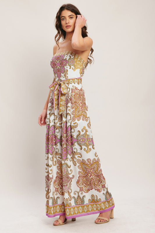 MEDITERRANEAN DREAM WOVEN JUMPSUIT