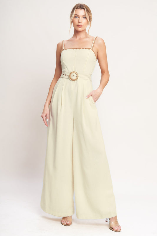 THE QUIET STATEMENT WOVEN JUMPSUIT