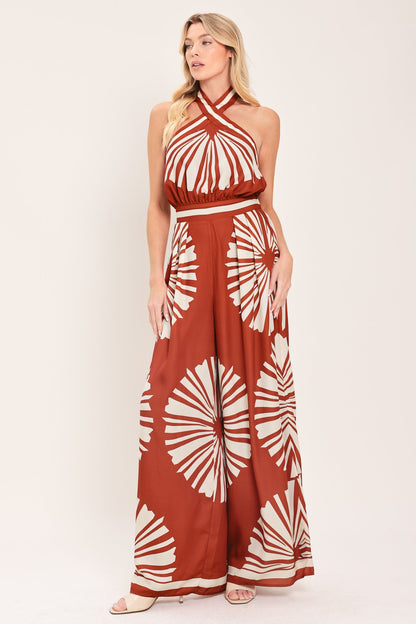 SUMMER RADIANCE WOVEN JUMPSUIT