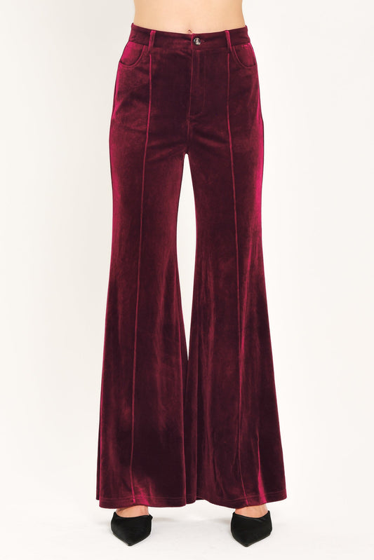 BORDEAUX EDGE BURGUNDY TAILORED PANTS