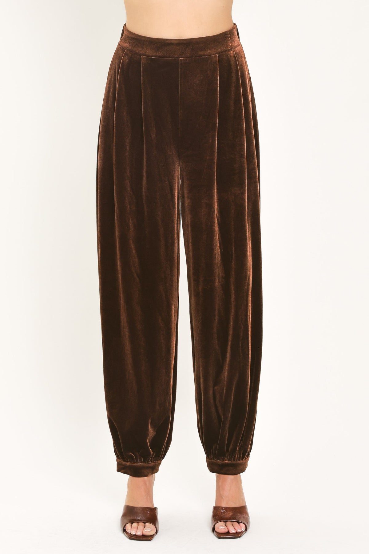 COCOA CITY BROWN TAILORED PANTS