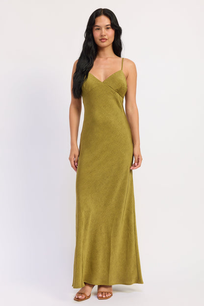 Amara Satin Maxi Dress