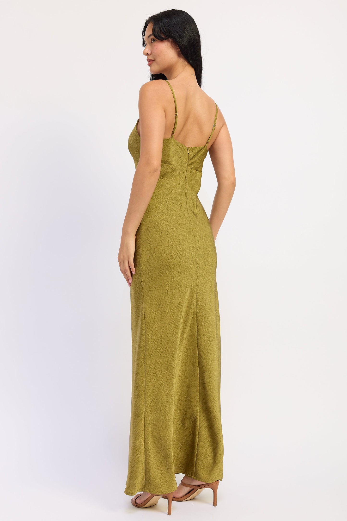 Amara Satin Maxi Dress