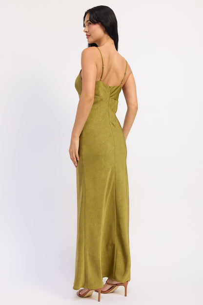 Amara Satin Maxi Dress