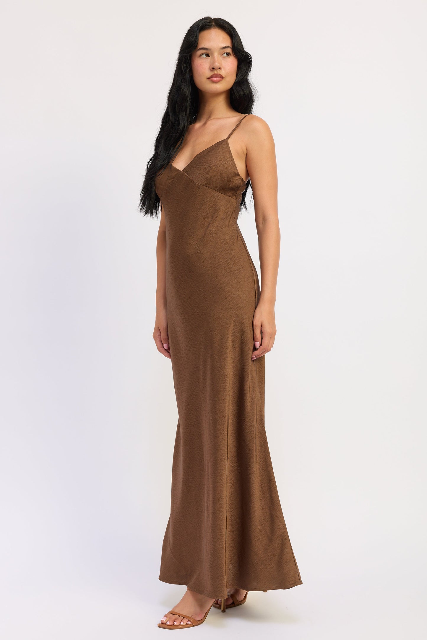 Amara Satin Maxi Dress