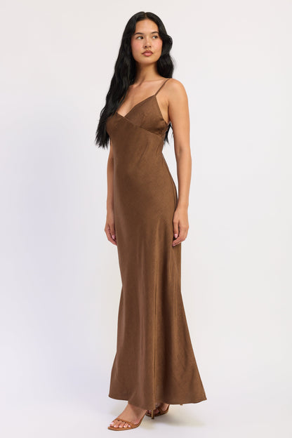 Amara Satin Maxi Dress