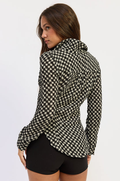 Opaline Button Up Top