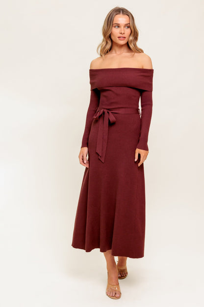 ALL A FANTASY SWEATER MIDI DRESS