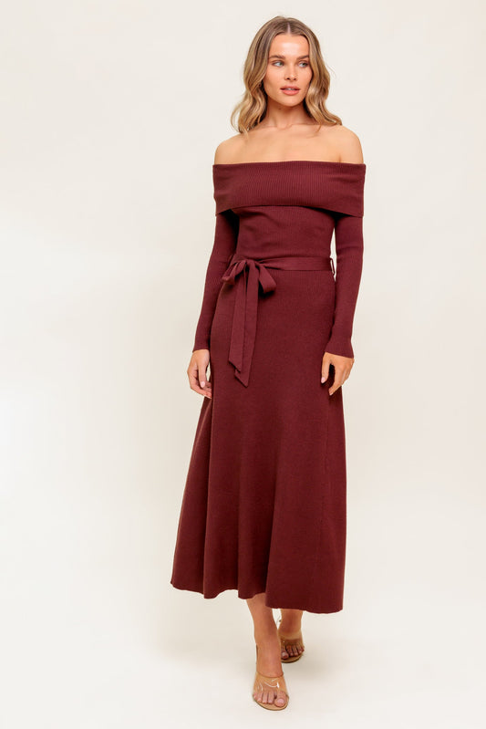 ALL A FANTASY SWEATER MIDI DRESS