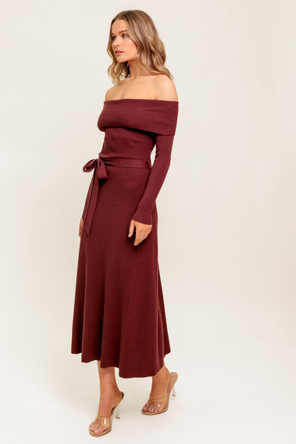 ALL A FANTASY SWEATER MIDI DRESS