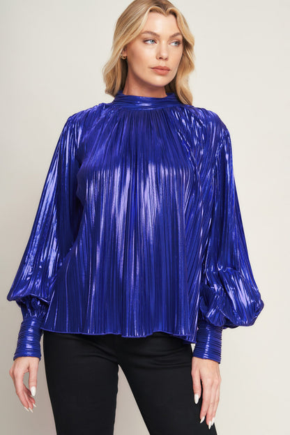 PRETTY COMPANION WOVEN FOILED TOP