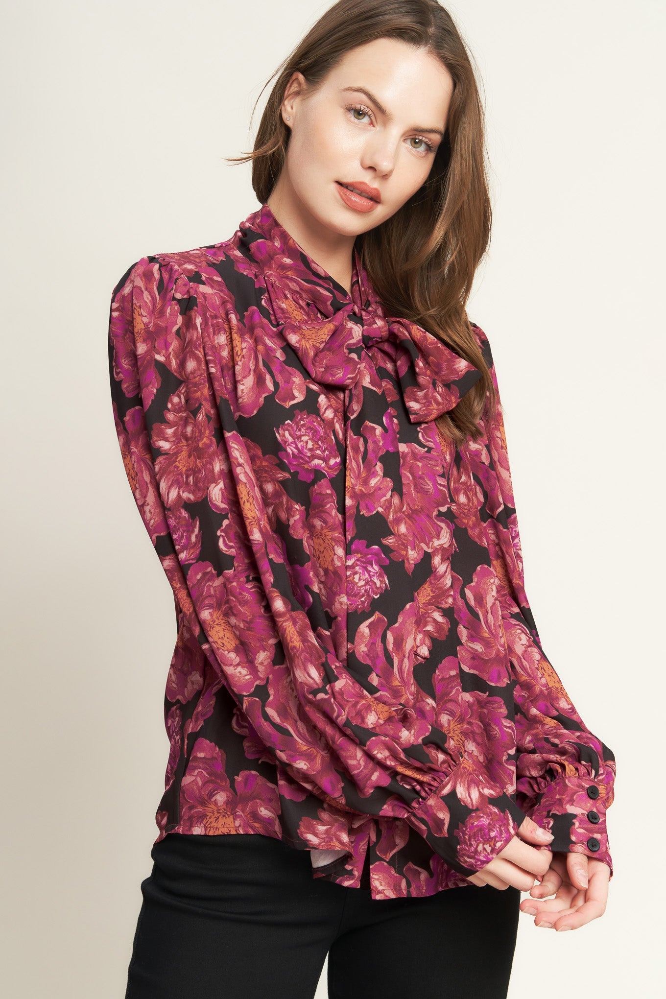 BEAUTIFUL EVENINGS WOVEN BLOUSE